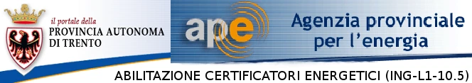 Provincia autonoma di Trento — certificazione energetica degli edifici